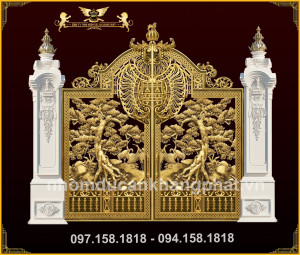 Cổng nhôm đúc - C101