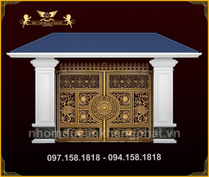 Cổng nhôm đúc - C075