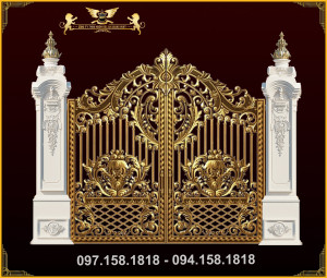 Cổng nhôm đúc - C090
