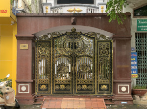 Cổng nhôm đúc - C017