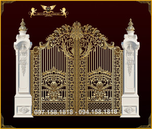 Cổng nhôm đúc - C089