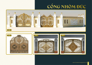 Thi công lắp đặt cổng nhôm đúc, hàng rào nhôm đúc