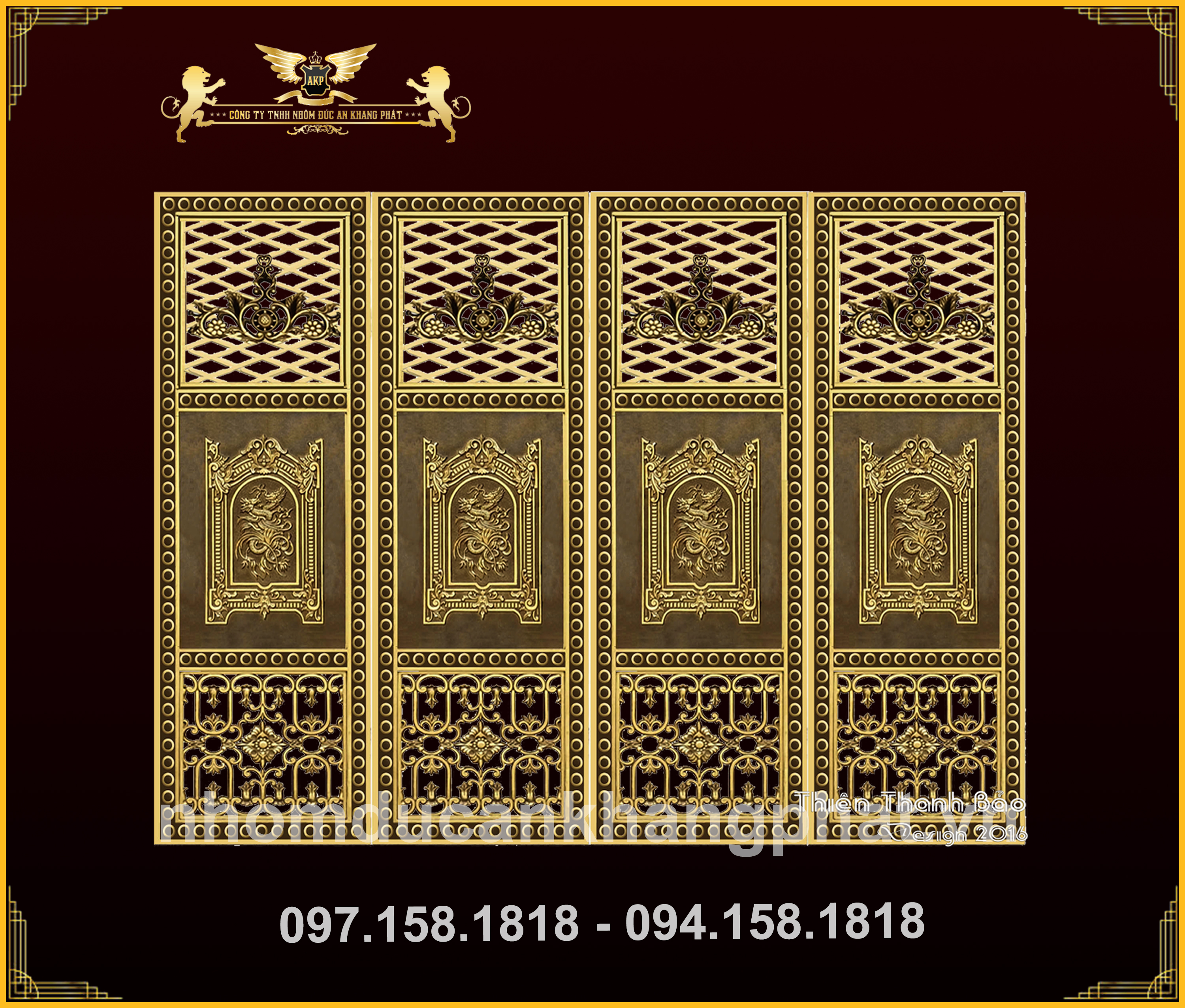 Cổng nhôm đúc - C088