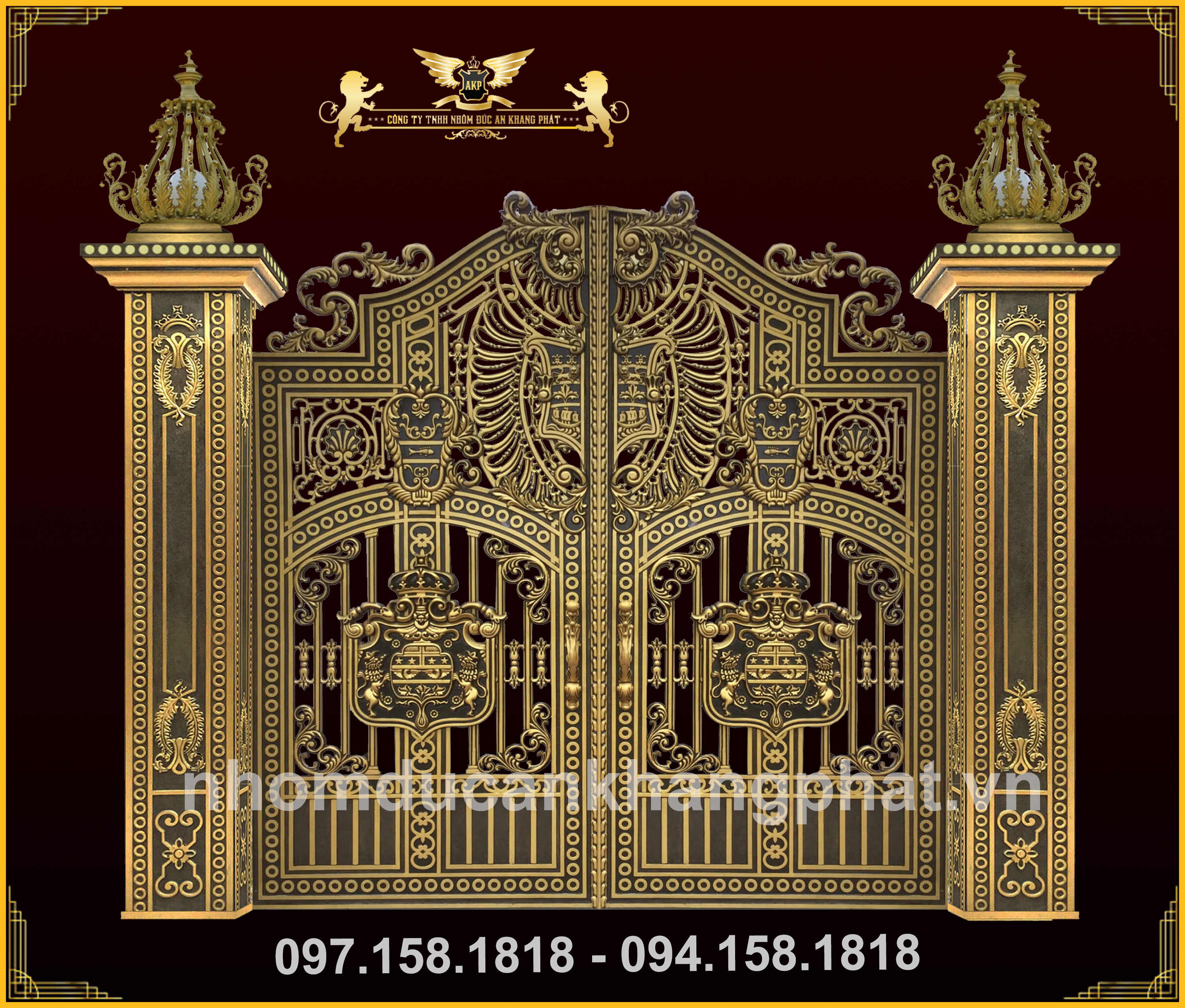 Cổng nhôm đúc - C105