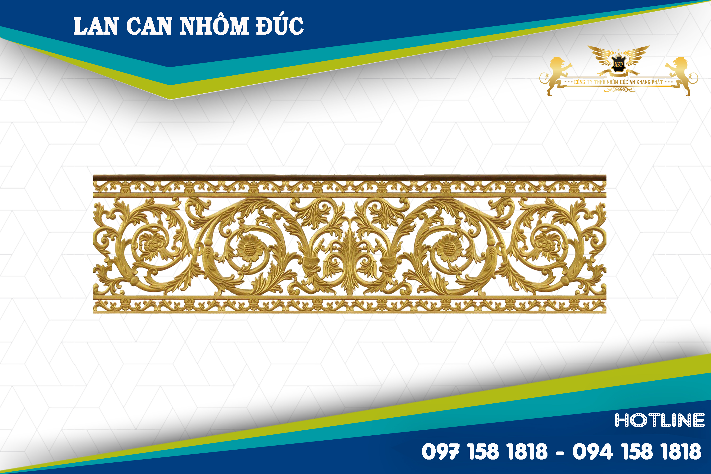 Lan can nhôm đúc - LC009
