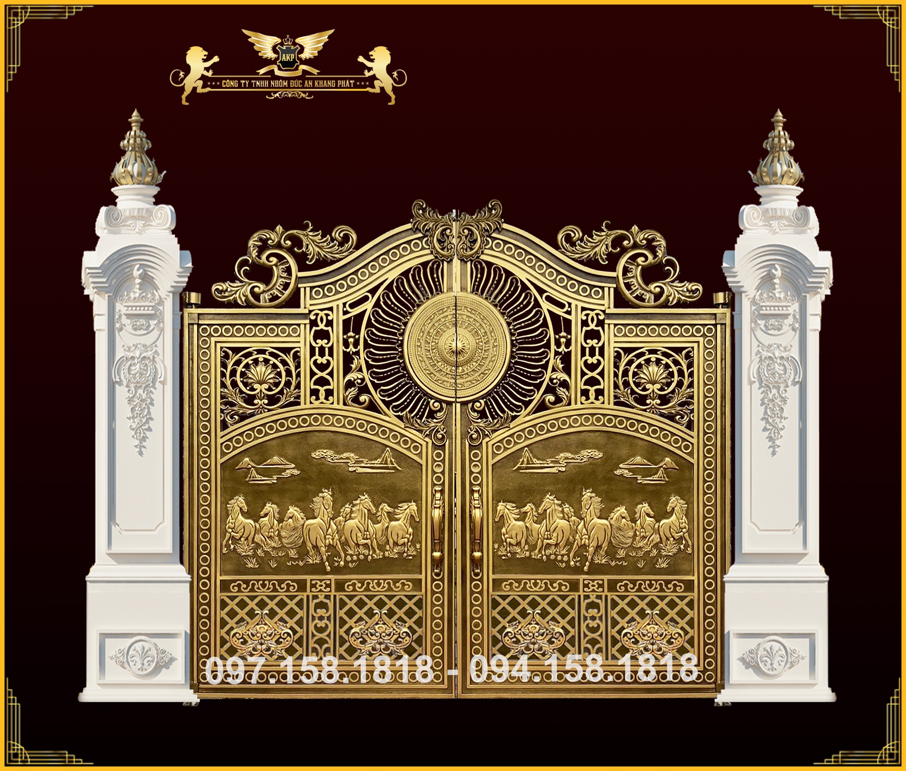 Cổng nhôm đúc - C106