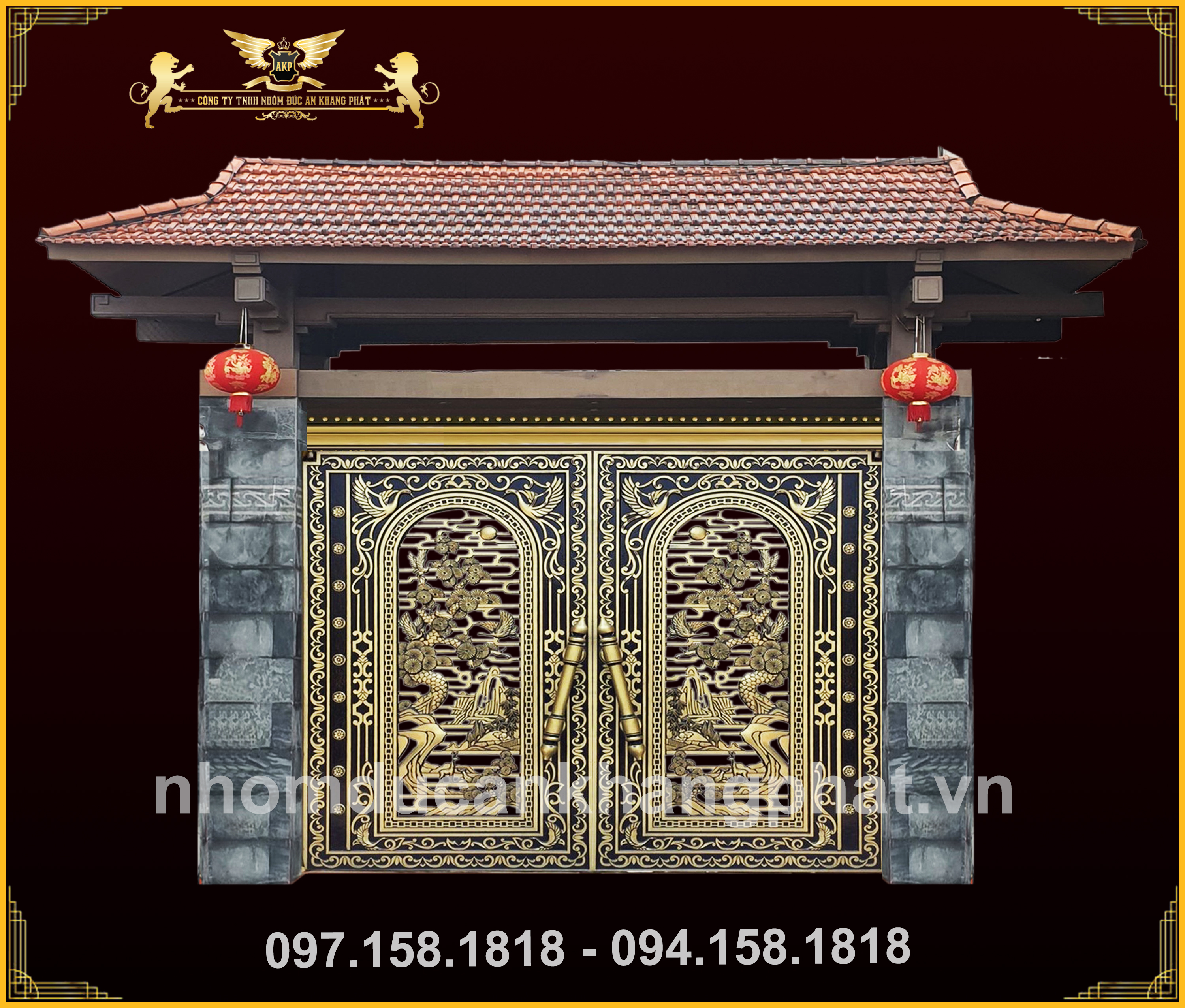 Cổng nhôm đúc - C099