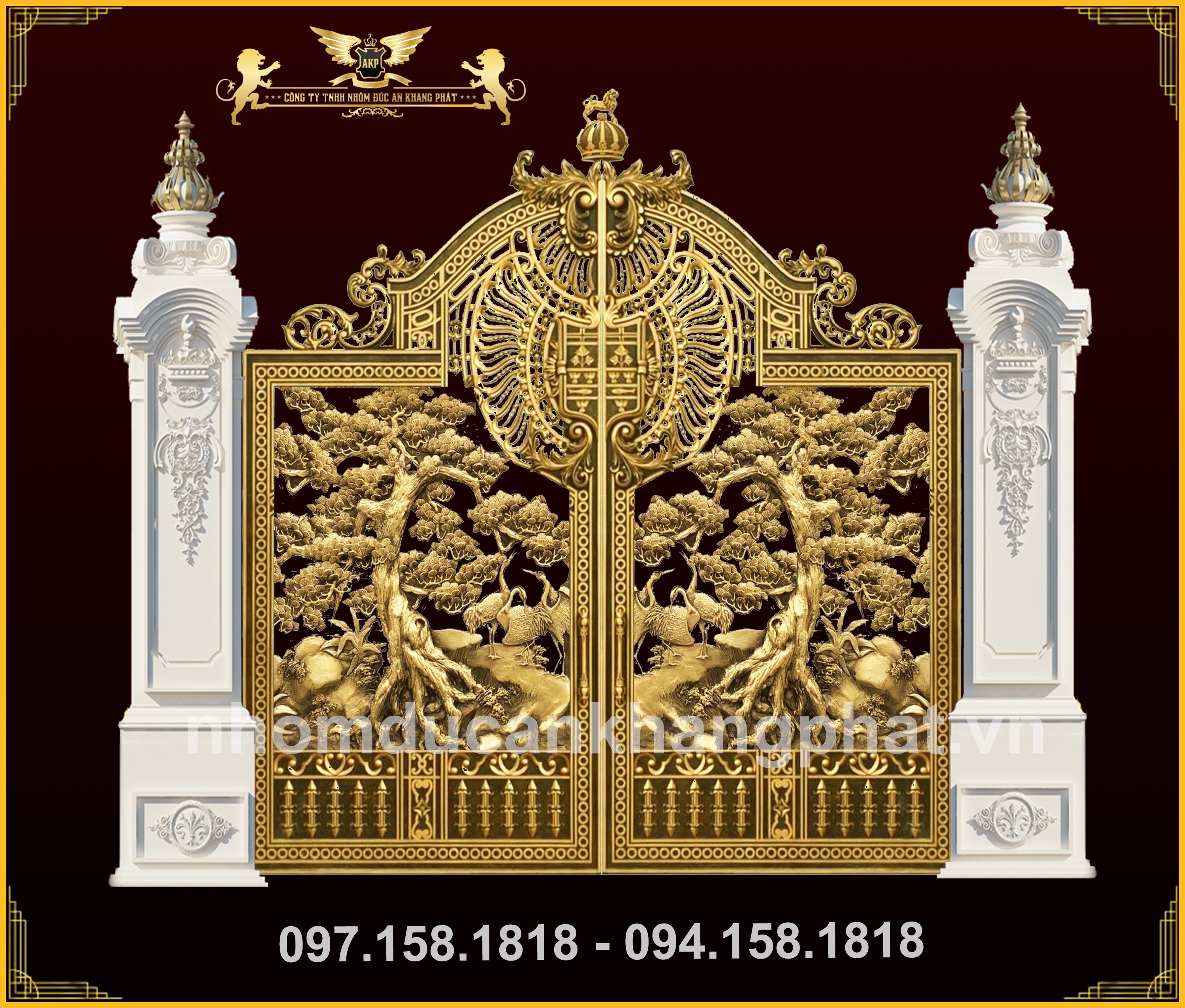 Cổng nhôm đúc - C101