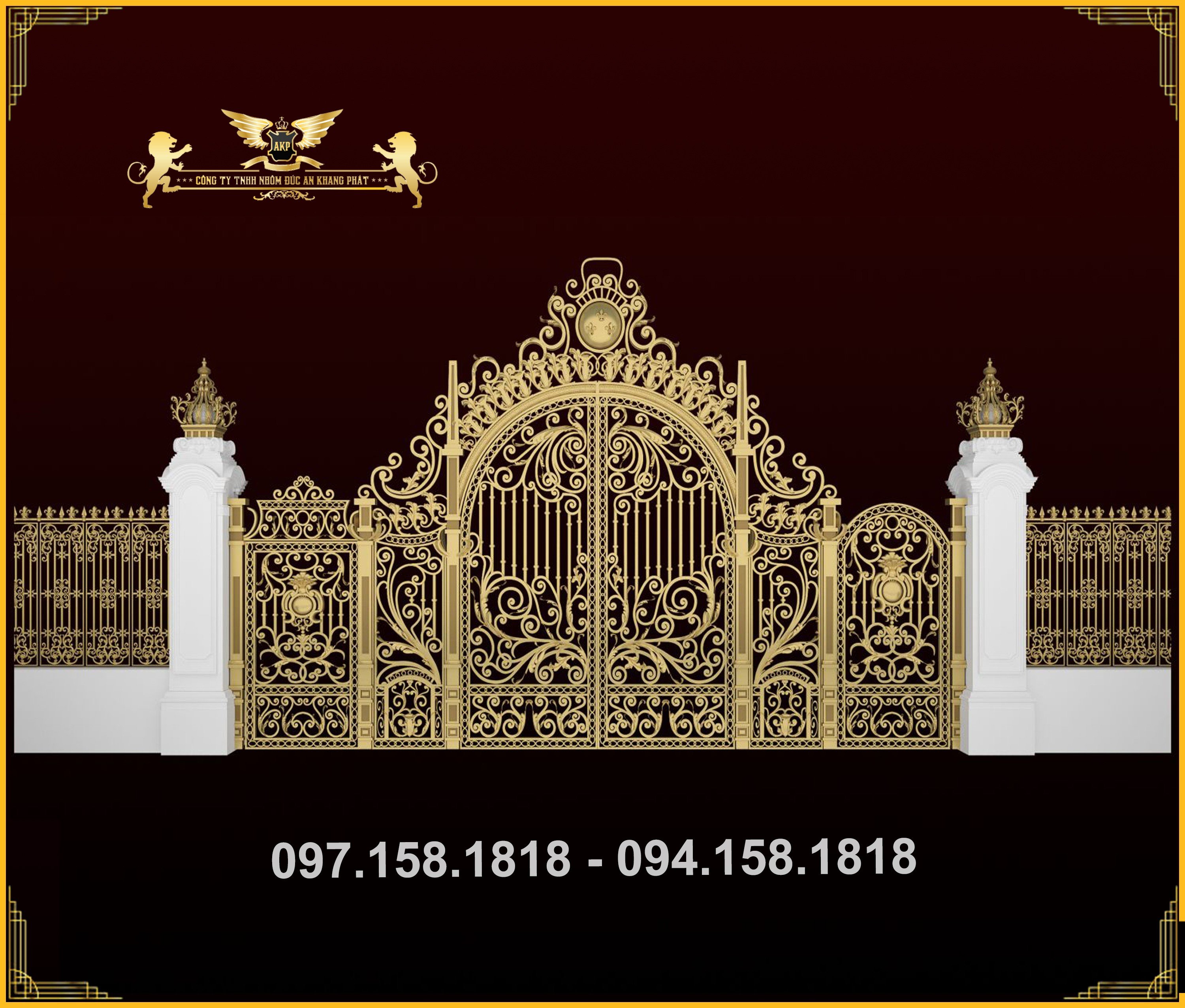 Cổng nhôm đúc - C083