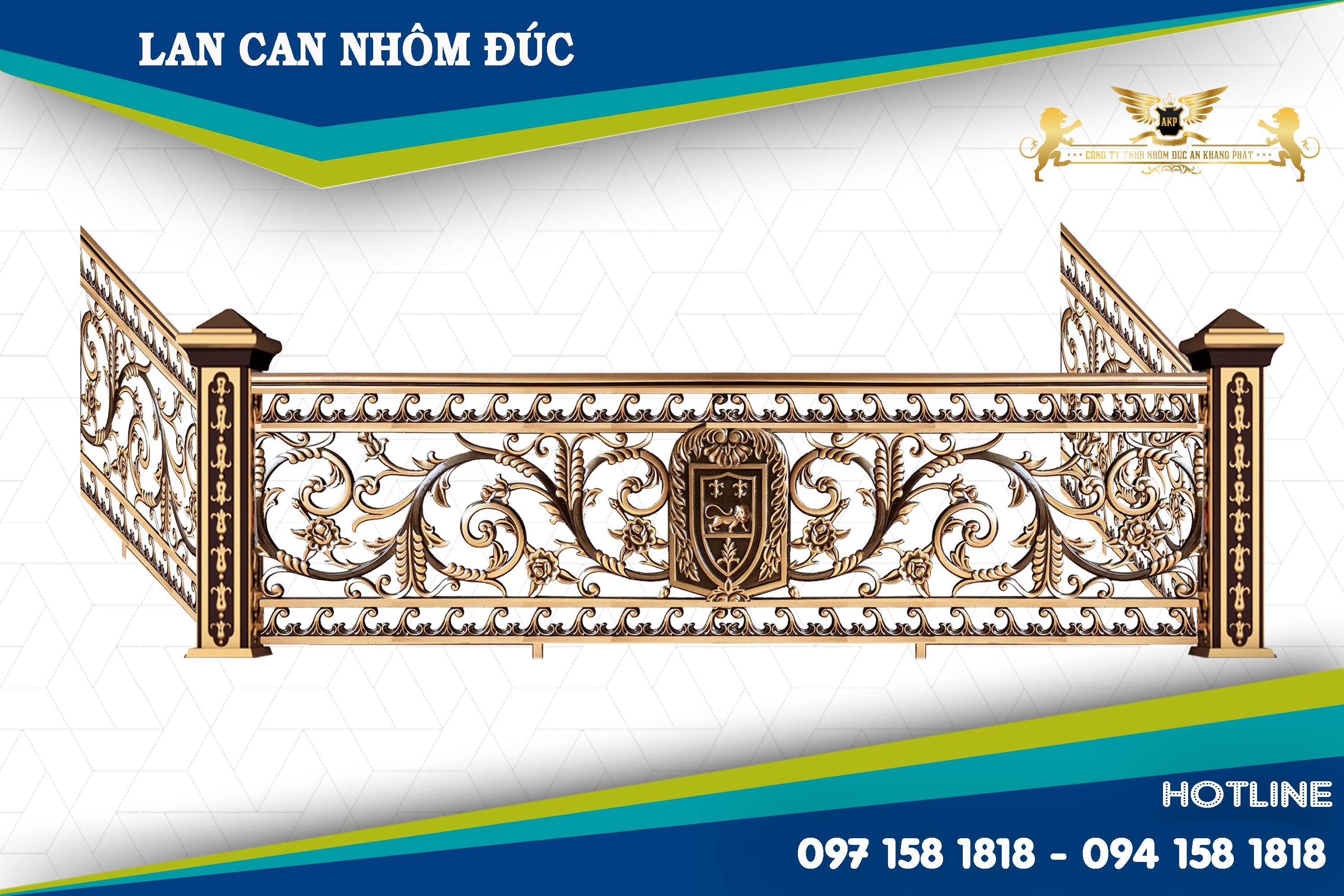 Lan can nhôm đúc - LC027