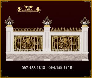 Hàng rào nhôm đúc kết hợp bê tông: Giải pháp bền đẹp 2026