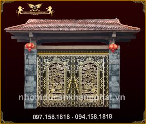 Kích thước cổng nhôm đúc 4 cánh chuẩn lỗ ban mới nhất 2026
